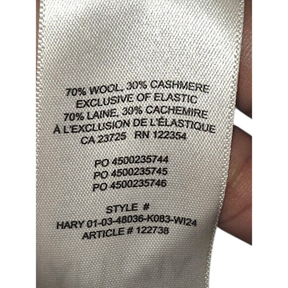 Aritzia Babaton Cream Wool Blend Crew Neck Long Sleeve Pullover Sweater Large - Picture 5 of 7